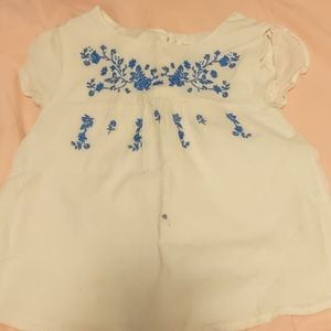 White embroidered blouse
